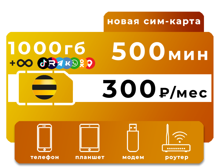 Тариф Билайн Эксклюзив 300
